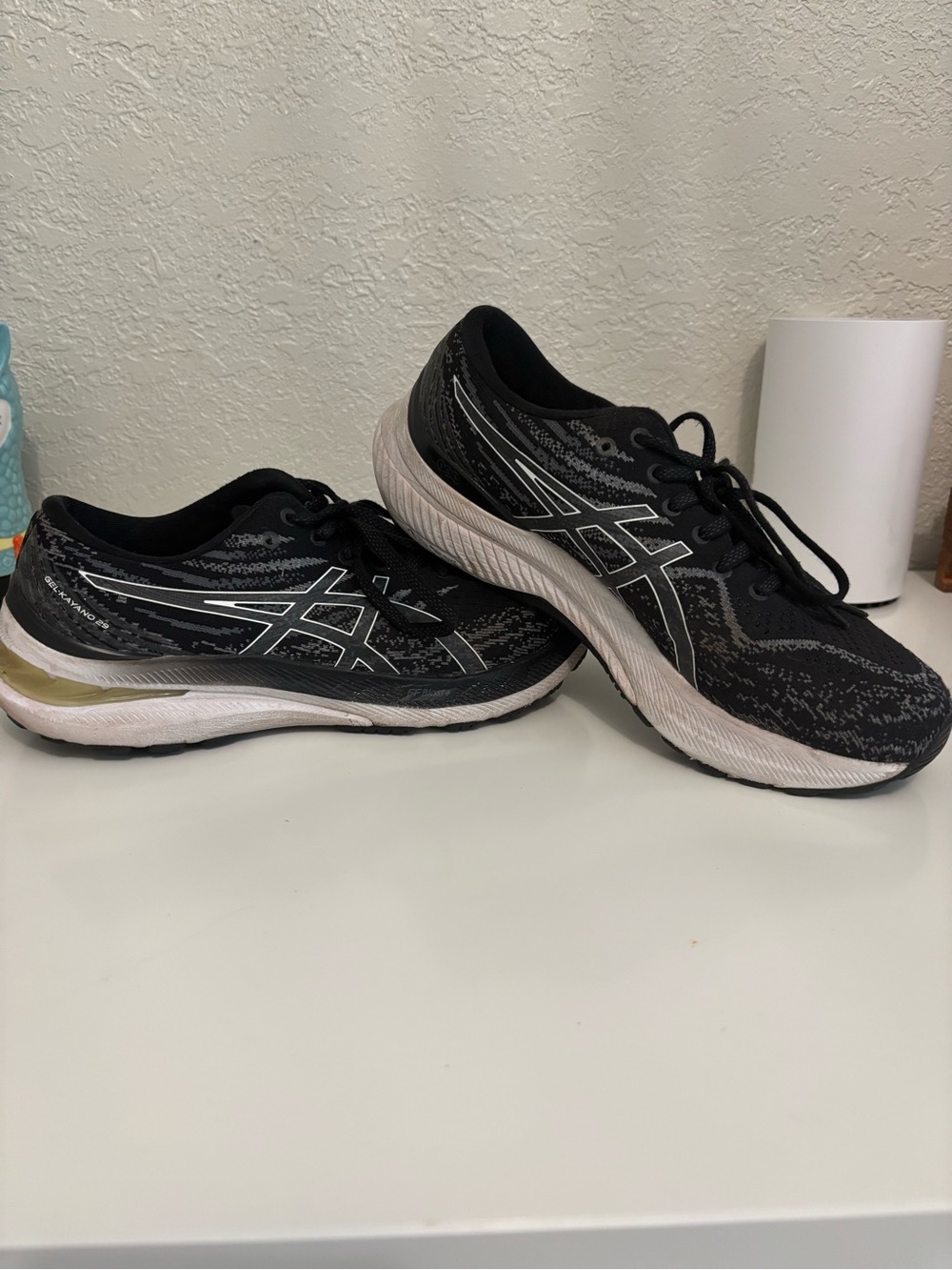 ASICS Black and White Women's Running Shoes